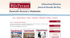 Desktop Screenshot of bioperson.es